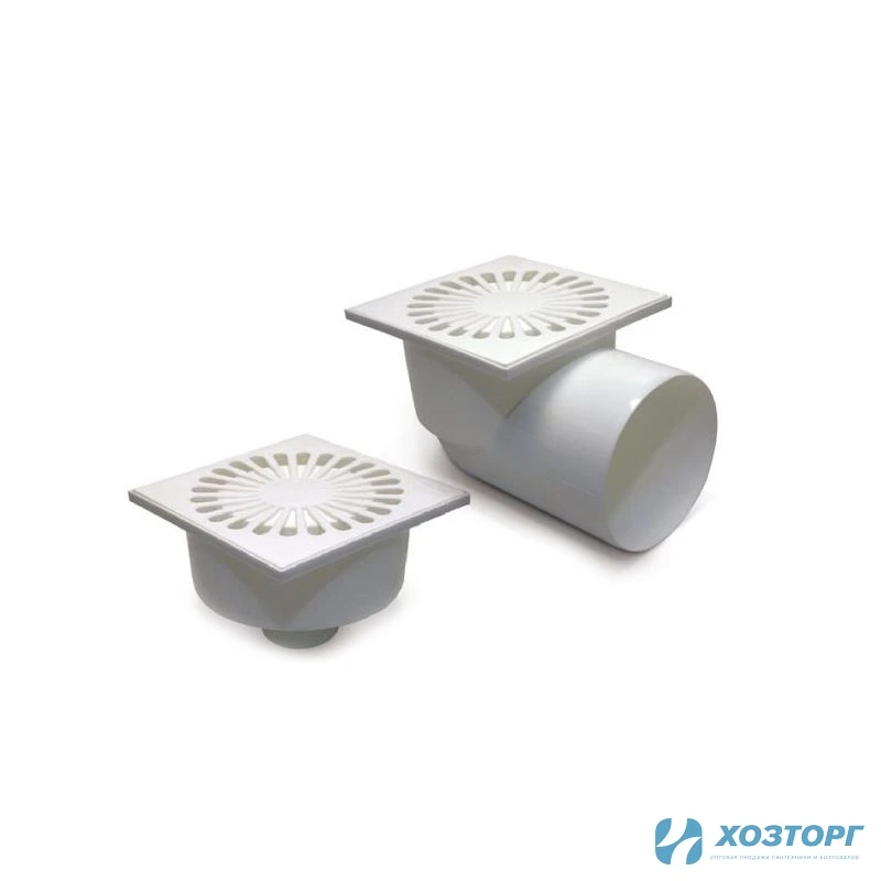 Трап пластик  ф110 горизонтальный (1/40)