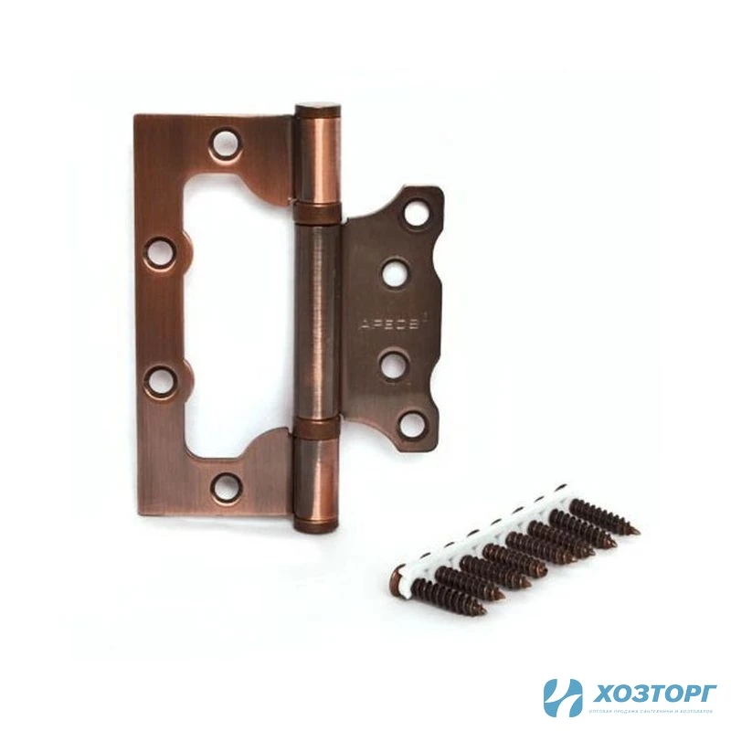 Петля накладная Apecs 100*75*2,5-B2-STEEL-AC Медь (цена за одну штуку) 00018043 (10/100)