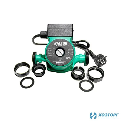 Насос циркуляционный WALTON UP 25-40, 180мм, напор 4м, 72Вт, подключение 1" с проводом (1/8)