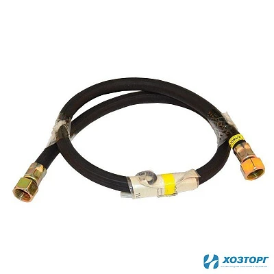 Газовая подводка , черная, в/в, 120 см  BG120FF (10/60)