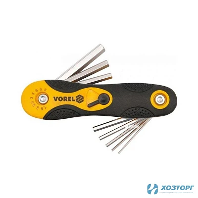 Набор ключей шестигранников 8 предметов на ручке Vorel HEX (1/1)