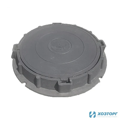 Люк колодца полимернопесчаный Т С250 нагрузка до 25 т. черный (1/1)