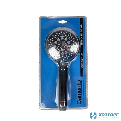 Лейка д/душа DAMENTO ROSO SD06.08, 6 режимов, диаметр 115 мм, блистер (1/25)