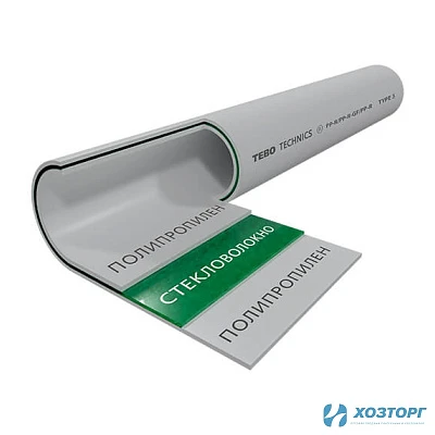 Труба PN20/25 х 3,5 SDR7.4 (стекловолокно) ТВ серая 031010503 (4/80)