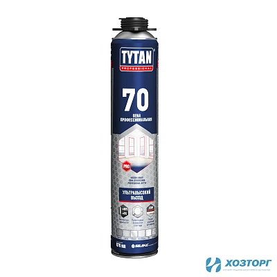 Пена монтажная TYTAN  PROFESSIONAL 70 профессиональная 870 мл, 15577 (1/12)