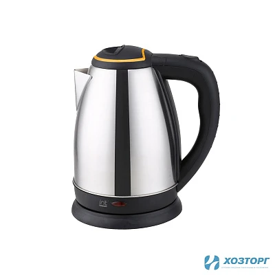 Электрочайник  1,8л, 1500Вт, нерж.сталь, оранжевая вставка/IRIT IR-1350 (1/12)