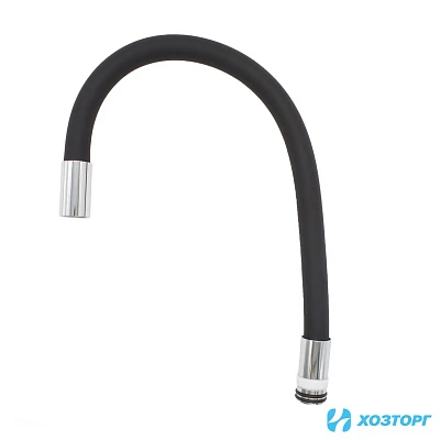 Излив для кухни, гибкий силиконовый, черный DORON D55-BLACK (1/50)