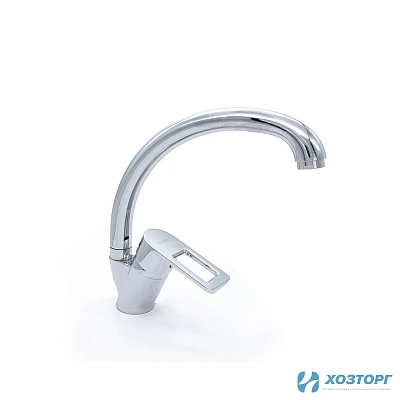 Смеситель  д/кухни DORON DС 2429-N, шаровый, хром, излив высокий, п/г (2/20)