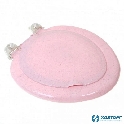Сиденье для унитаза жесткое, розовый (Беларусь) 00014 (1/10)