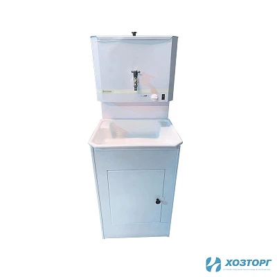 Дачный умывальник  "ТЕХНОБЫТ"  с ЭВН, пластиковая мойка, белый (1/1)