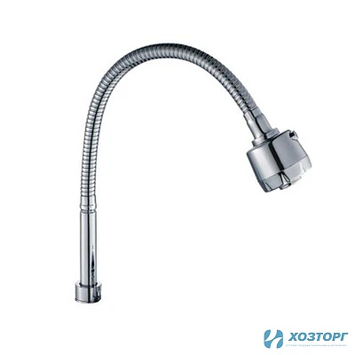 Излив для кухни, гибкий гофрированный с аэратором, хром HAIBA 7176 (1/35)