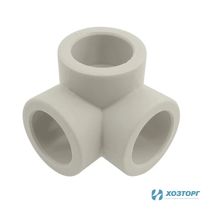 Тройник соединительный двухплоскостной 25 Damento серый (20/400)