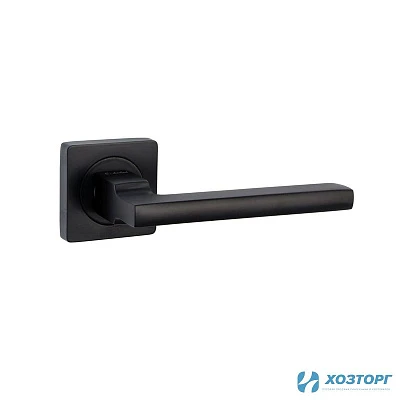 Ручки дверные S-Locked B-120 BL/BL матовый черный круг 122764 (1/30)