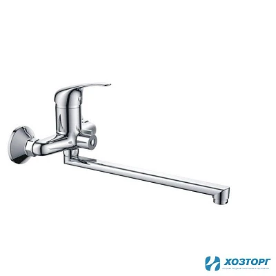 Смеситель д/ванны HAIBA 2203-К D40 шаровый, хром, излив 30F, дивертор в корпусе (1/8)