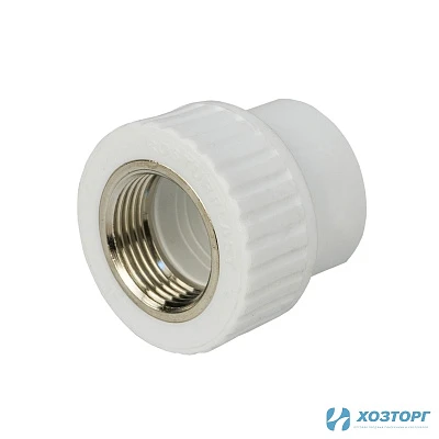 Муфта комбинированная вн.рез. 20х3/4" Damento белый (10/270)