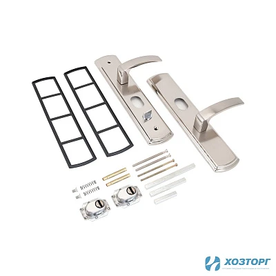 Ручки на планке двухсторонняя универ. для кит. металл. дверей АЛЛЮР РН-А300 Y Матовый никель 10106 (1/12)