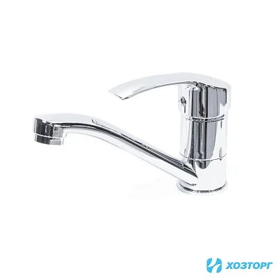 Смеситель  д/кухни DORON DС 2252-N, шаровый, хром, излив средний нос, п/г (1/10)