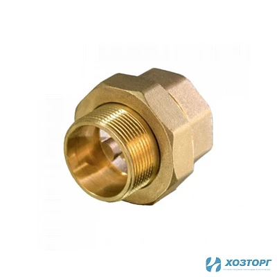 Муфта американка для прямого соединения 20 (3/4") никель внутреняя/наружная резьба HJS033BN (1/10)