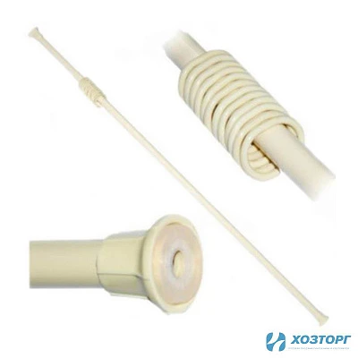 Карниз д/ванной 120-210 см, бежевый, пластик, SMS 01989 (1/30)