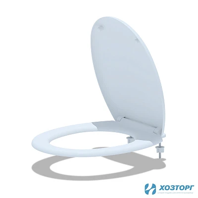 Сиденье для унитаза жесткое "АНИ" белый с микролифтом  WS0120/WS0120P (1/10)