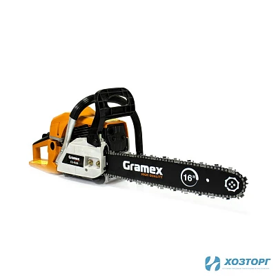 Пила бензиновая цепная GRAMEX CS-1628 /2,0кВт/2,8л.с.шина16"/40см,64зв/легкий запуск (1/2)
