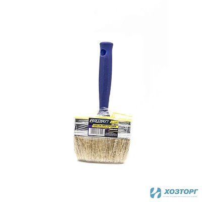 Кисть макловица, 30х100мм с пластиковой ручкой, натуральная щетина, ВАРЯГ (12/108)