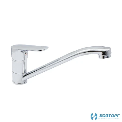 Смеситель  д/кухни DORON DС 2141, шаровый, хром, излив длинный нос, п/ш (1/10)