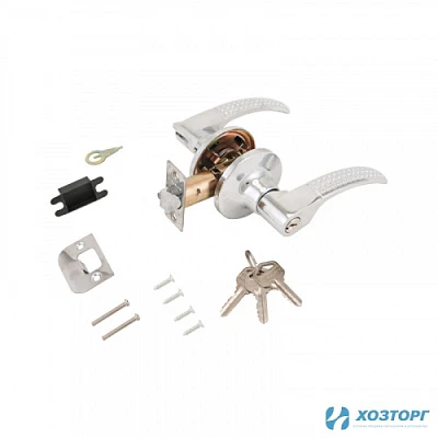 Защёлка-ручка АЛЛЮР СТАНДАРТ 8510 ЕТ СР Хром / С ключом / С фиксатором 10134 (1/20)