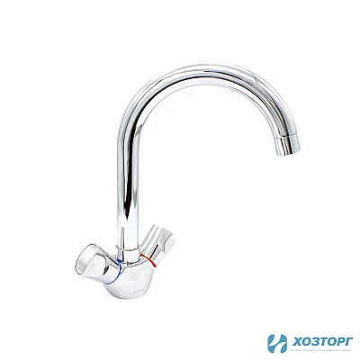 Смеситель  д/кухни Kranar KС 1905-N, 1/2 керамика, хром, излив толстый литой, п/ш, без подводки (2/20)