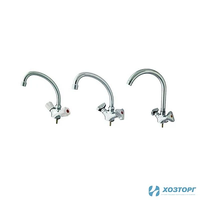 Смеситель кухня  ЦС-М 25 КМ Примула 1/2 керамика , маховик пластик (1/10)