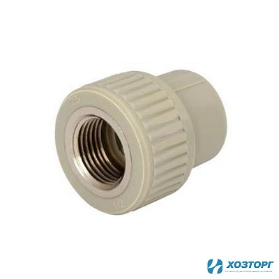 Муфта комбинированная вн.рез. 32х 1/2" Damento серый (5/200)