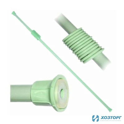 Карниз д/ванной 110-200 см, зеленый, пластик, SMS 01622 (1/30)