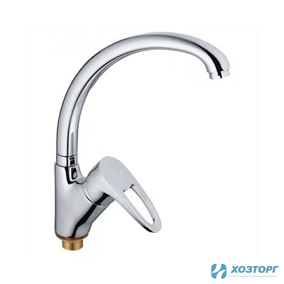 Смеситель кухня HAIBA 4165-2,высокий излив, D40 ,п/г,латунь (1/10)