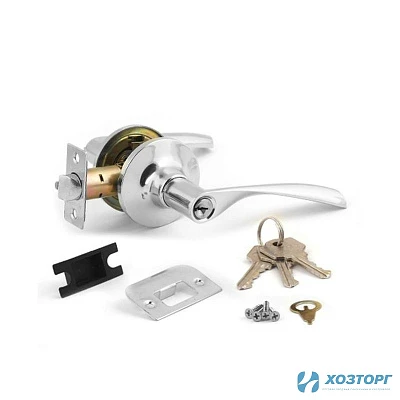 Защёлка-ручка Avers 8023-01-CR Хром / С ключом / С фиксатором 00020404 (1/24)