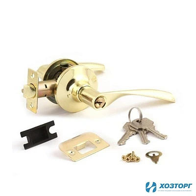 Защёлка-ручка Avers 8023-01-G Золото / С ключом / С фиксатором 00020405 (1/24)