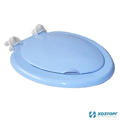Сиденье для унитаза жесткое, голубой (Беларусь) 02508 (1/10)
