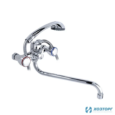 Смеситель  д/ванны Kranar KВ 1303-30S, 1/2 керамика, хром, излив 300 мм, лейка 1 режим (1/10)