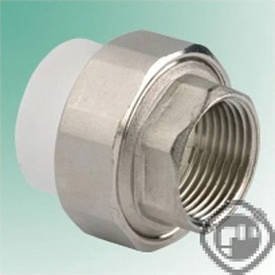 Муфта комбинированная разъёмная вн.рез. 50х1 1/2" ТВ белая 015020811 (4/24)