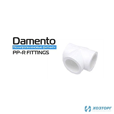 Тройник соединительный 50 Damento белый (5/30)