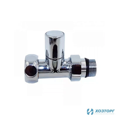 Кран прямой для полотенцесушителя, круглый, 3/4 американка*1Г, TIM KV01-FM043 пара (1/20)