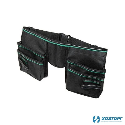 Сумка поясная универсальная для инструмента 2 секционная, 470х240х60мм, 65002 (1/20)