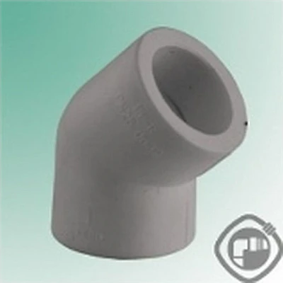 Угольник соединительный  32*45 ТВ серый 031033204 (20/220)