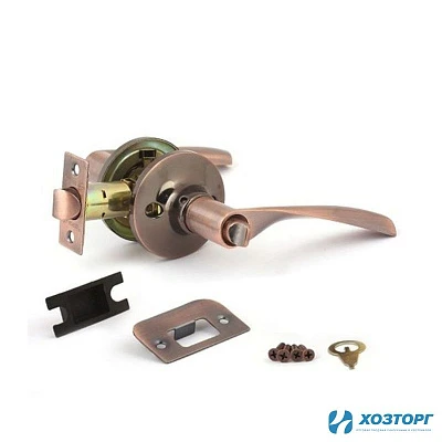 Защёлка-ручка Avers 8023-03-AC Медь / Без ключа / С фиксатором 00020408 (1/24)