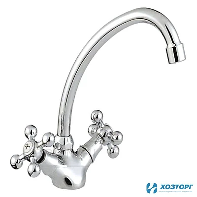 Смеситель кухня CRON  4112 ,1/2 керамика, п/г, хром (2/20)