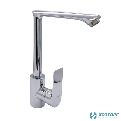 Смеситель  д/кухни DORON DС 21337-N, шаровый, хром, излив высокий, п/г (1/10)