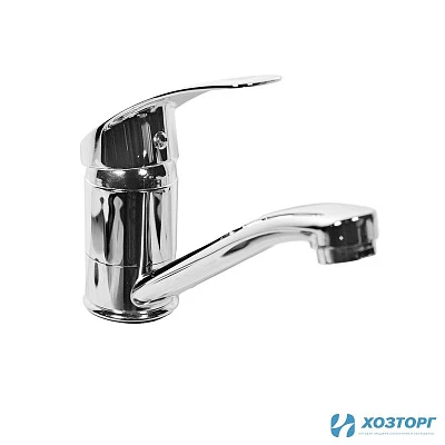 Смеситель  д/кухни DORON DС 2256-N , шаровый, хром, излив средний нос, п/г (2/20)