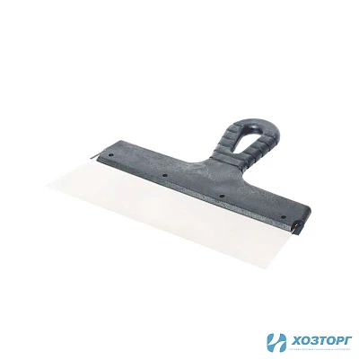 Шпатель 350мм, нержавеющая сталь, пластиковая ручка, ИНТЕК 10102-350 (1/10)