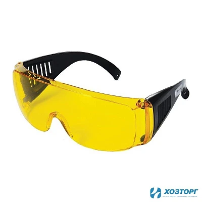Очки защитные открытые Дельта желтые 20340 (1/120)