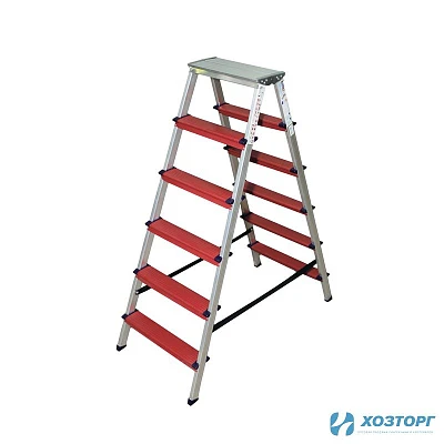 Стремянка алюминиевая двухсторонняя 5+5 Color,  SARAYLI 3305 (1/10)