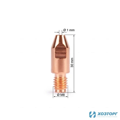 Наконечник токосъемный М8х30х1.0 Foxweld 3054 (1/10)